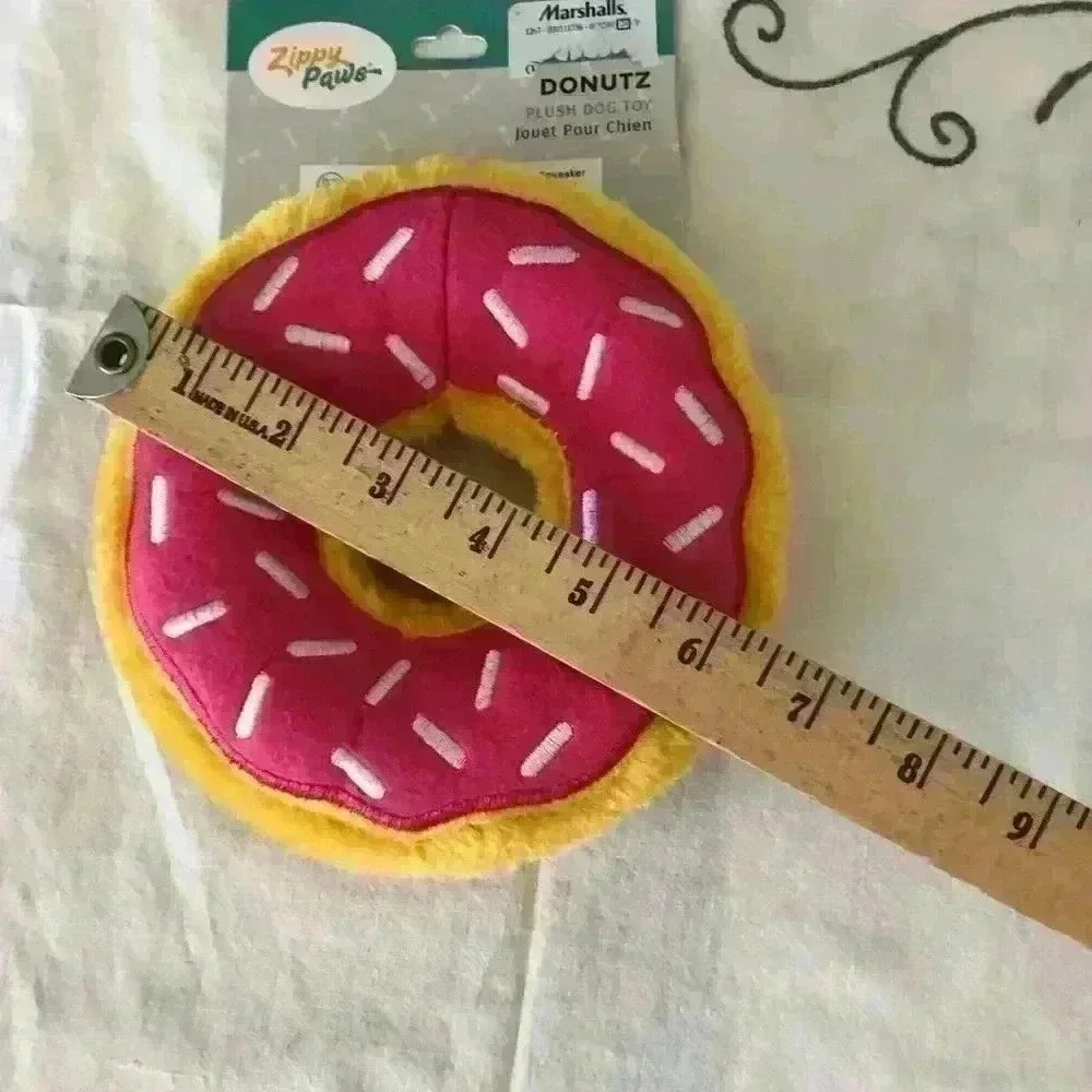 zippy paws doggy toy strawberry sprinkle doughnut